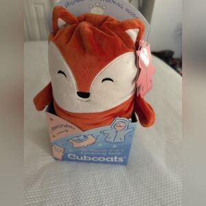 Flynn the Fox Cubcoats 2 in 1 unisex Transforming Hoodie size 3.